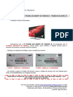 Boletim técnico sobre códigos de displays para TV PH55M LED