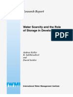 Research Report: Water Scarcity and The Role of Storage in Development