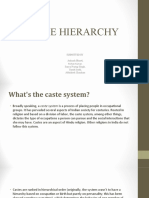 Caste Hierarchy: Submitted by Ankush Bharti, Rohan Kumar. Surya Pratap Singh, Sumit Joshi, Abhishek Chauhan