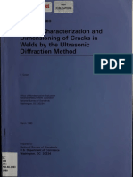 Defect Characterization and dimensioning of cracks in welds 1983