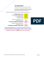 Pregnancy Hard Count: # Calvings Needed / Month 10