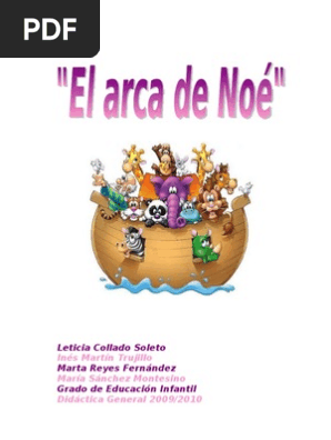 Unidad Didactica El Arca De Noe Pdf Salon De Clases Aprendizaje