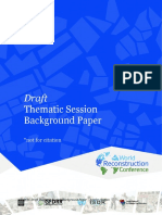 WRC Thematic Session Background Paper - Innovation in Reconstruction 2.0