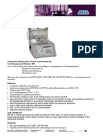 Data Sheet: Automatic Dissipation Factor and Resistivity Test Equipment Dieltest DTL