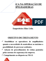 Segurança Na Operação de Empilhadeira Empreiteira Elias