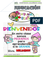 PRACTICAS DE COMUNICACION PARA UN MES DE TRABAJO (Imprimir) - 2° PRIMARIA