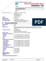 Anderol 750: Material Safety Data Sheet