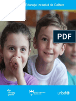 UNICEF Broșură Pachetul Educație Incluzivă de Calitate