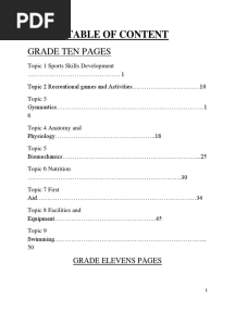 Senior 10-12 PE NOTES