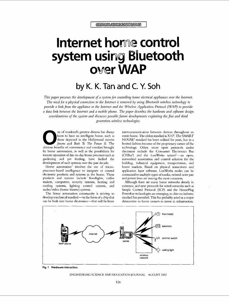 Bluetooth-Based Home Control System | PDF | Bluetooth | Internet ...