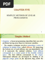 Chapter Five Simplex Method