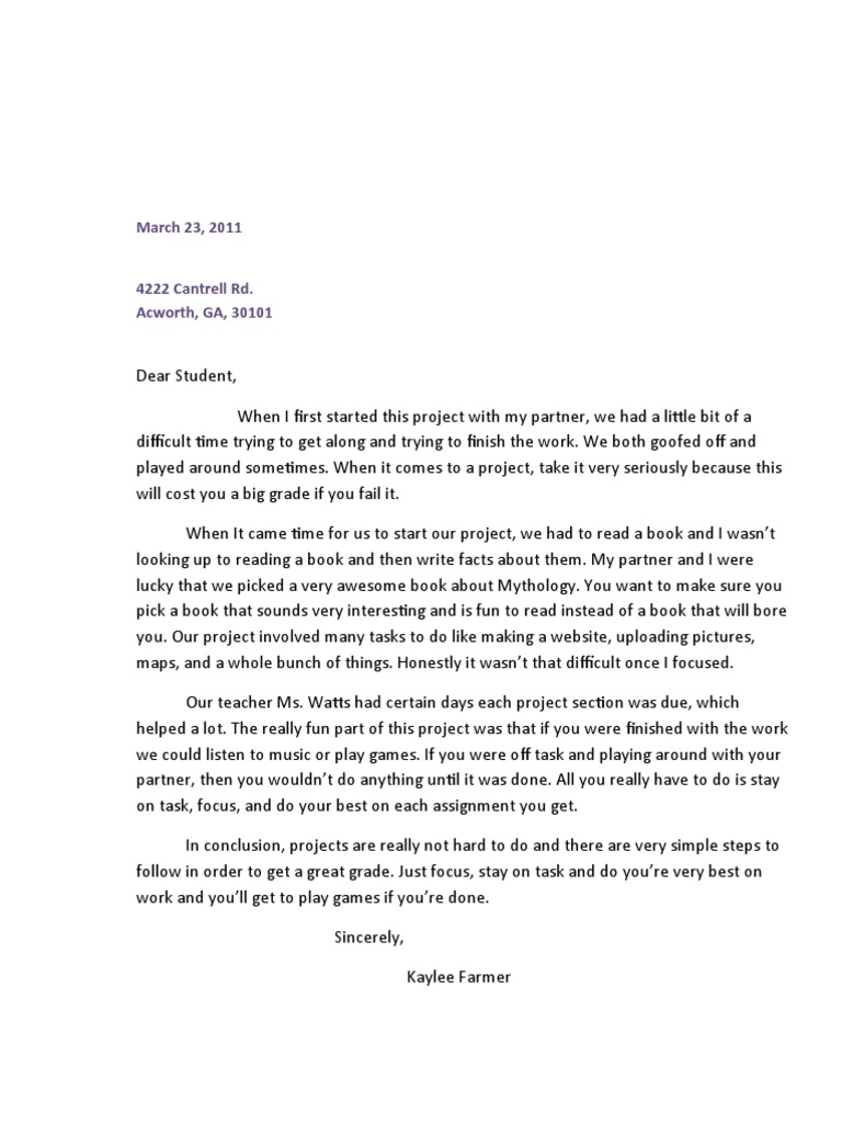 Letter | PDF