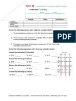 Science 10 4t Quarter Gas Law Worksheet