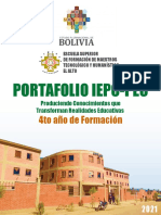 Portada Caratula e Indice Portafolio PEC 2021 CUARTO Año