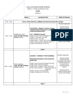 2nd Quarter Learning Plan