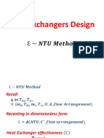Heat Exchanger Effectiveness and NTU Method