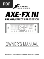 Axe FX III Owners Manual