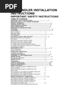 AIR HANDLER INSTALLATION INSTRUCTIONS-brosiura