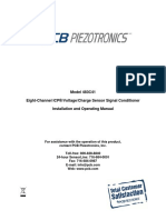 Model 483C41 Eight-Channel ICP®/Voltage/Charge Sensor Signal Conditioner Installation and Operating Manual