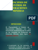 Principios de Control de Operaciones Mineras