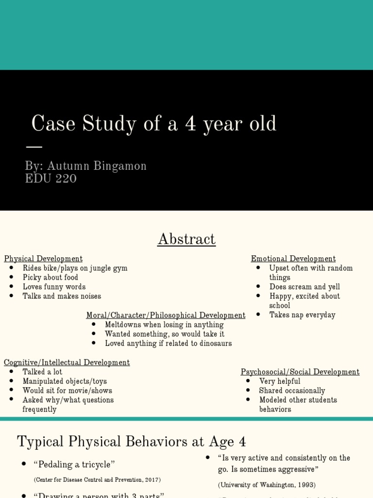 Developmental Milestones in 4-Year-Olds | PDF | Cognitive Development ...