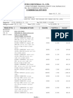 Giving Industrial Co., LTD.: Invoice of