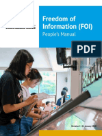 Freedom of Information (FOI) : People's Manual