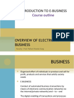 Introduction To E-Business: Course Outline