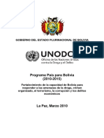 Documento Programa Pas UNODC Bolivia 2010 - 2015