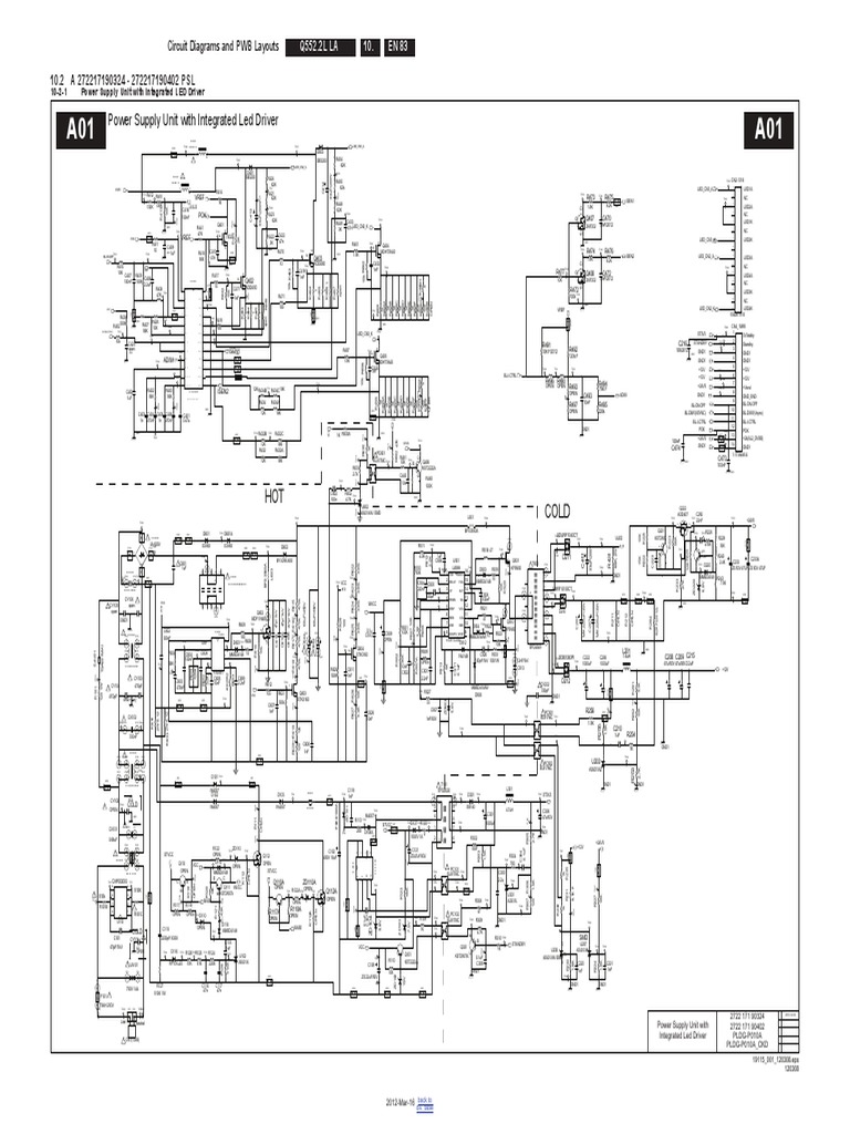 Power Supply Unit With Integrated Led Driver Cold HOT PDF Teaching