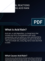 Chemical Reactions Involving Acid Rain