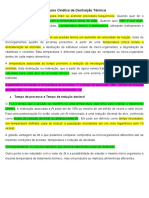 Resumo Cinética de Destruição Térmica