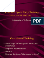 Confined Space Entry Training: OSHA 29 CFR 1910.146