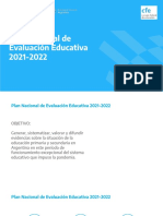 Plan Nacional de Evaluación Educativa 2021-2022 