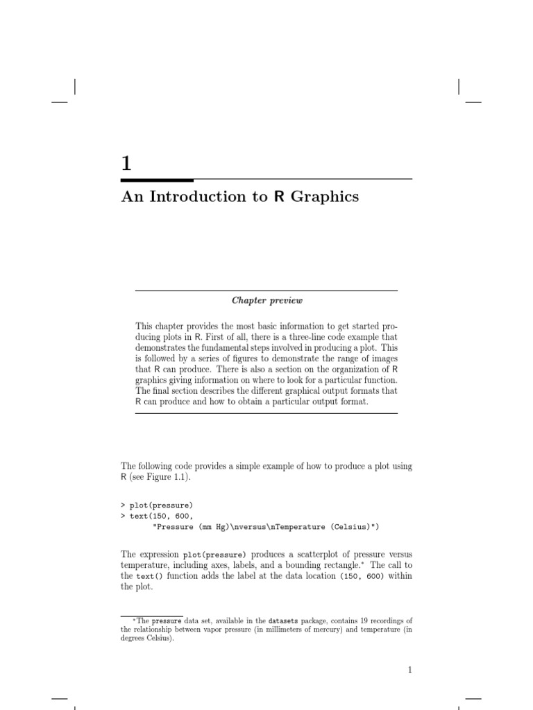 R Graphics Chapter1 | PDF | Graphics | Input/Output