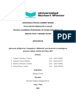 Aplicación de Ejercicios Terapéuticos "Willkenzie" para Disminuir La Lumbalgia en Personas Adultas, Distrito Del Callao, 2021.