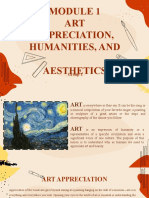 ART Appreciation, Humanities, and Aesthetics: Group 1