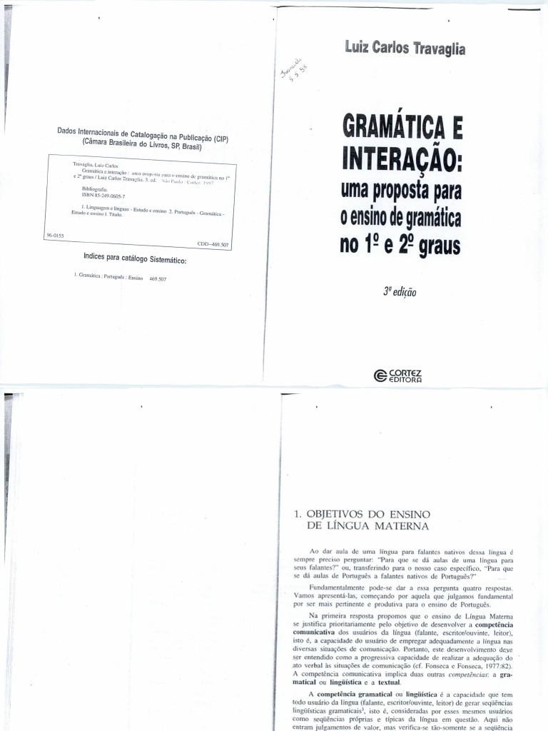 Gramática e Texto. Interações e aplicação ao ensino by Gramática