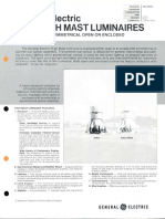 GE Lighting Systems X209 High Mast Fixture Series Spec Sheet 2-83