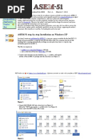 ASEM-51 Step-By-Step Installation On Windows XP: Application Note 0003 Rev. A March 17, 2013