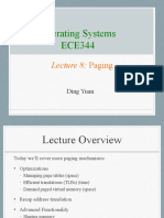Operating Systems ECE344: Lecture 8: Paging