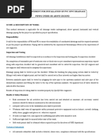 Method Statement For Installation of PVC uPVC Drainage Piping Under or Above Ground