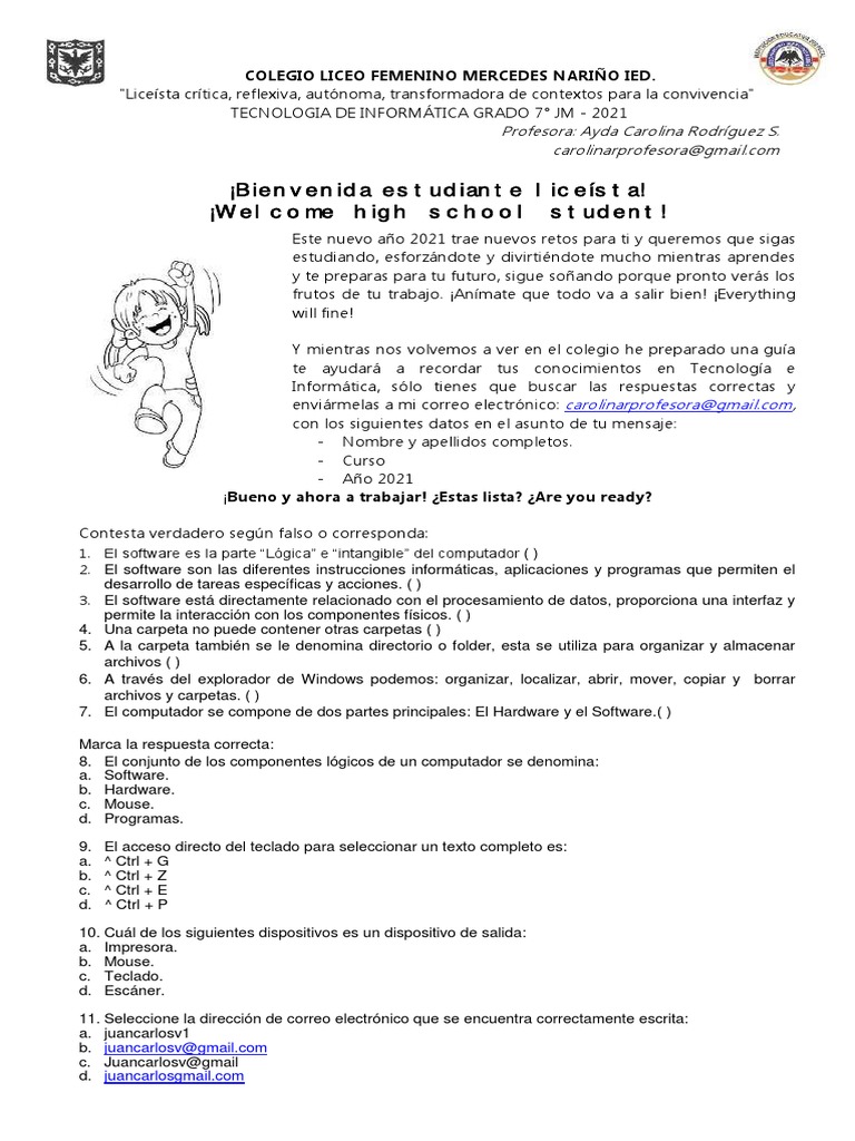 Guia Diagnóstica Grado Septimo - Tecnología | PDF | Red mundial ...