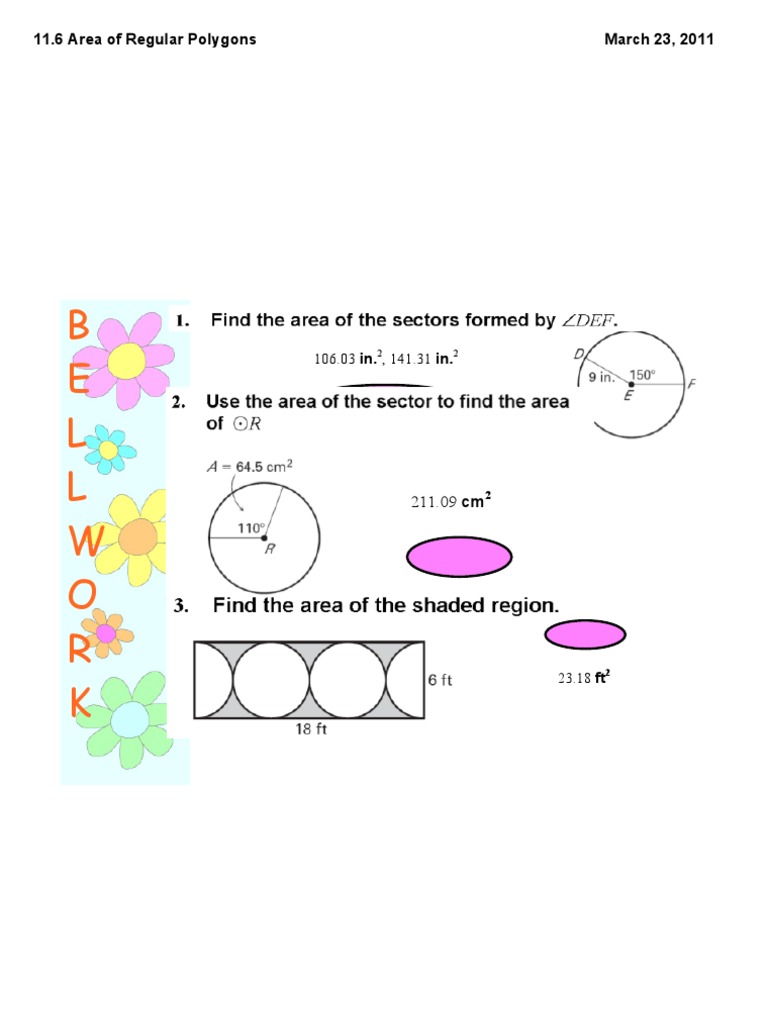 Area of Regular Polygons Explained | PDF