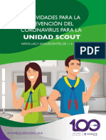 Actividades para la prevención del coronavirus para la unidad scout