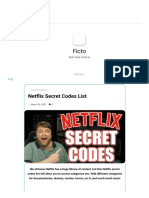 Netflix Secret Codes List