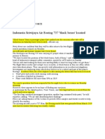 Indonesia Sriwijaya Air Boeing 737 'Black Boxes' Located: English Passive Voice