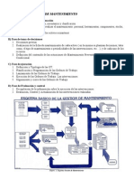 Fases gestion mantenimiento