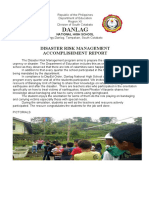 Danlag: Disaster Risk Management Accomplishment Report