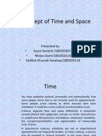 The Concept of Time and Space